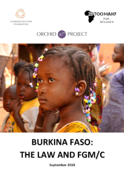 Burkina Faso: The Law and FGM/C (2018, English)